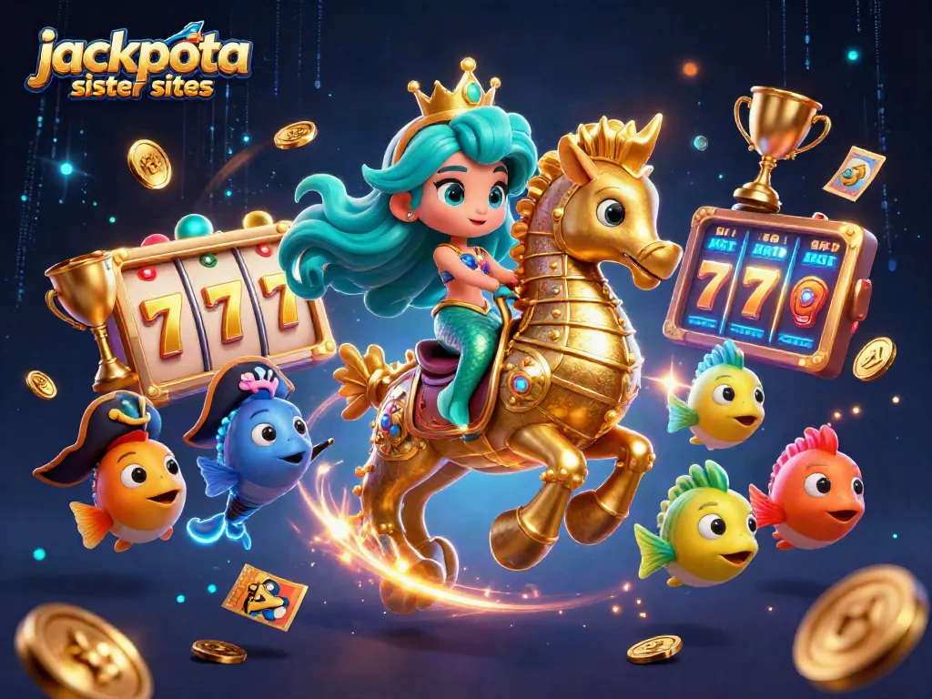 Engage with exciting games at jackpota sister sites featuring mermaids, seahorses, and gold coins.