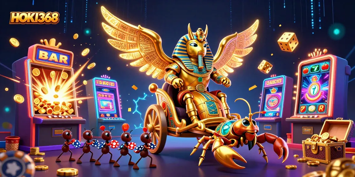 Experience unmatched wins with HOKI368's 3D golden scarab casino adventure filled with jackpots.
