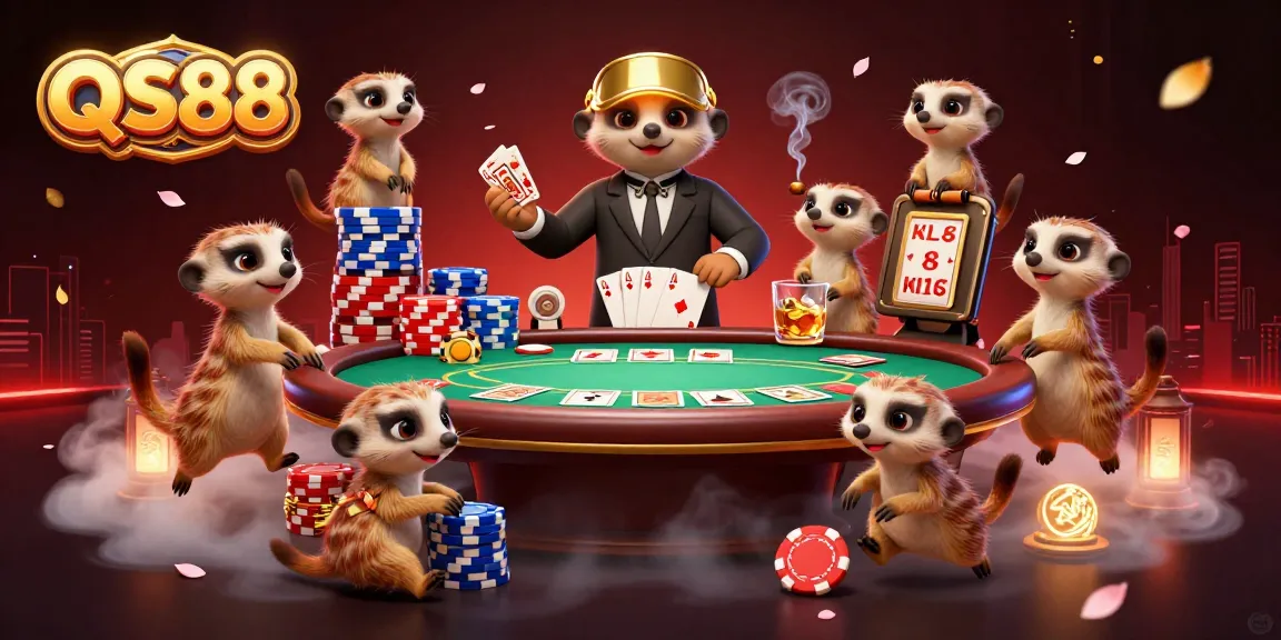 Experience dynamic gameplay at QS88 with meerkat characters in a lively casino setting.