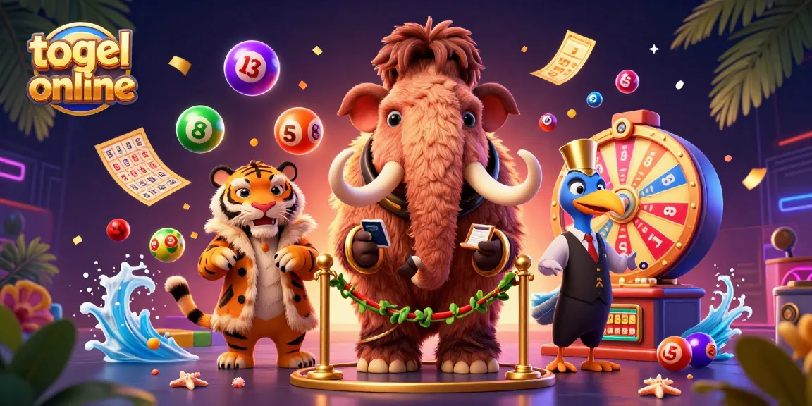 Experience excitement with togel online, vibrant lottery elements, and colorful characters in action.
