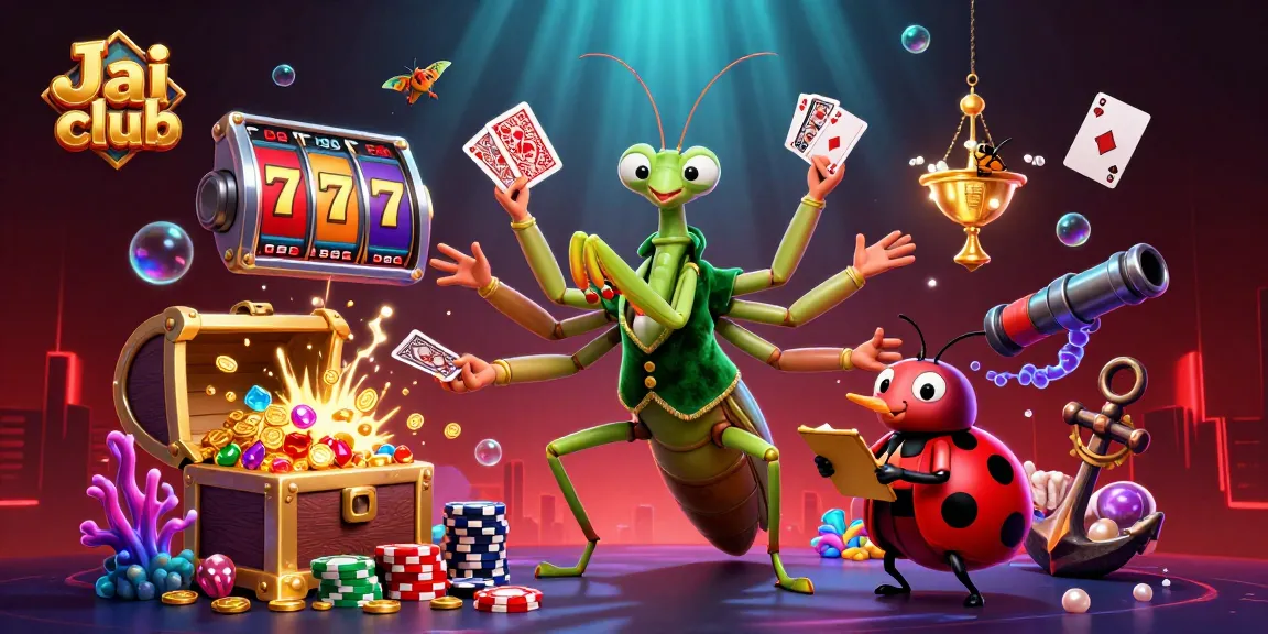 Experience thrilling gameplay at Jai club with vibrant slot reels and engaging characters.