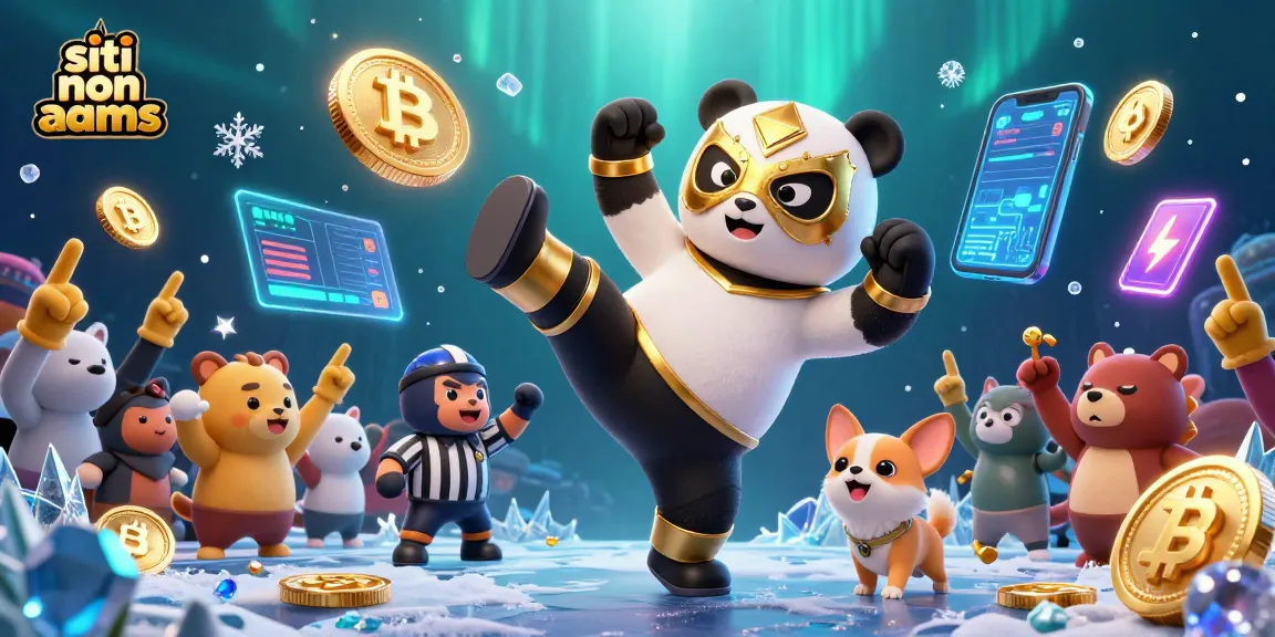 Il panda professionista scommette dinamicamente mentre i tifosi esultano, rappresentando i migliori siti non AAMS.