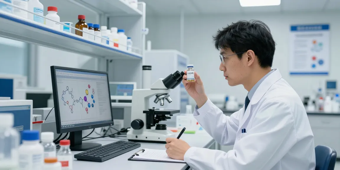 ss31 peptide buy in a professional lab setting with a researcher examining vials