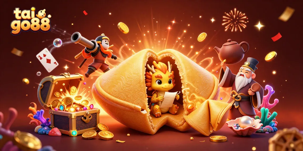 Engage in tai go88 and uncover wealth in this vibrant 3D casino illustration with gold elements.