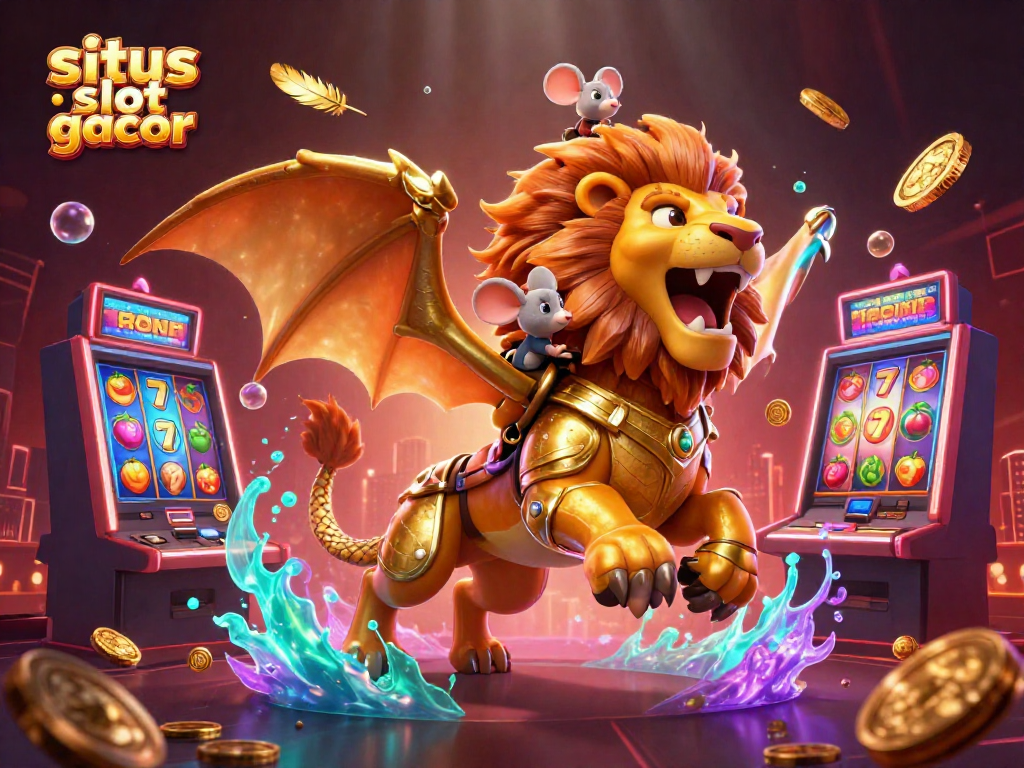 Experience thrilling wins at situs slot gacor with vibrant slot machines and dynamic 3D characters.