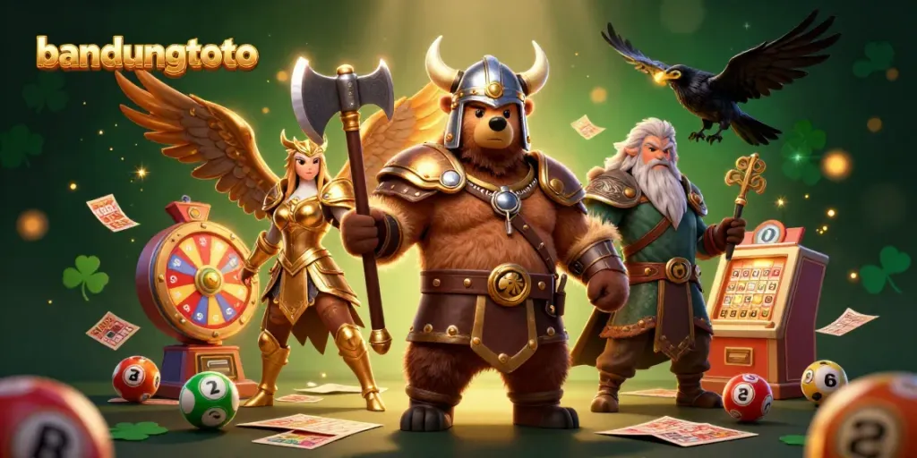 Engage with the vibrant excitement of bandungtoto lottery action in a dynamic 3D scene.