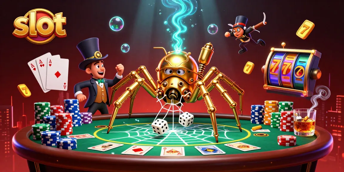 Engage in thrilling slot games surrounded by a dynamic casino atmosphere.
