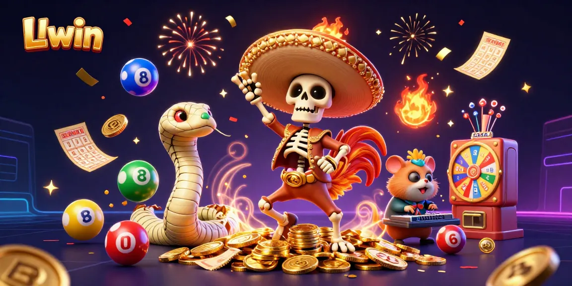 Win big with Llwin while celebrating with colorful casino characters!