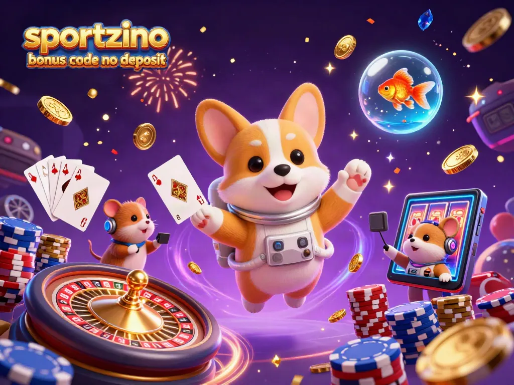 Claim free bonuses with sportzino bonus code no deposit at this vibrant space-themed casino!