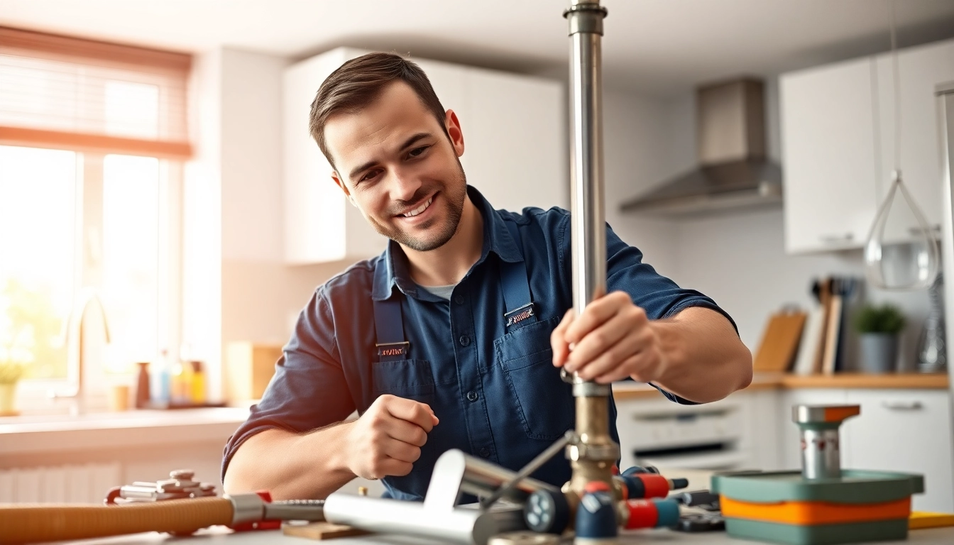 Wefix London plumber performing repairs in a modern kitchen, ensuring reliable service.