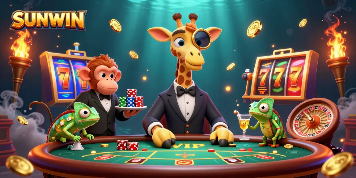 SUNWIN brings the excitement of gambling to life with vibrant casino characters and a dynamic poker scene.