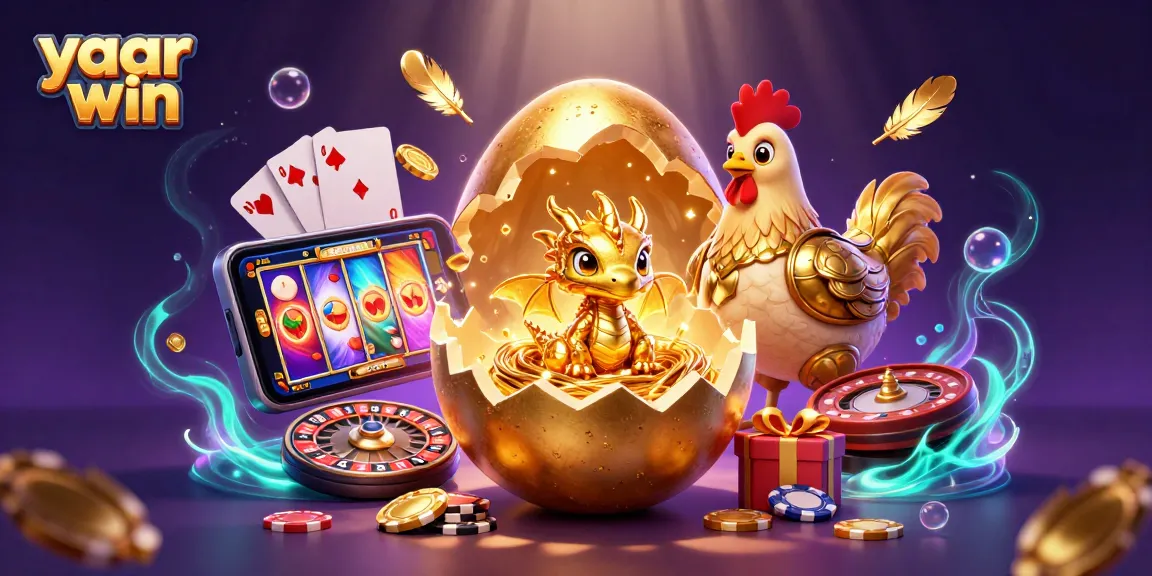 Spin the reels with yaar win as golden coins, a dragon, and vibrant casino elements abound.