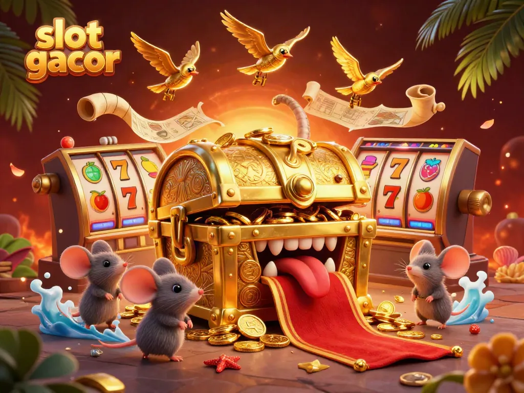 Menggoda petualang untuk bermain slot gacor dengan grafis cerah dan warna yang mencolok.