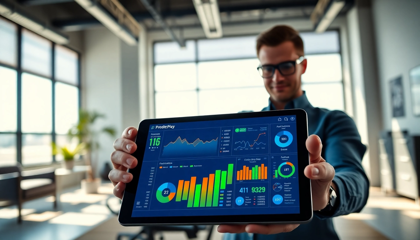 Prediksi permainan dengan aplikasi PredictPlay yang menampilkan grafik dan analitik canggih.