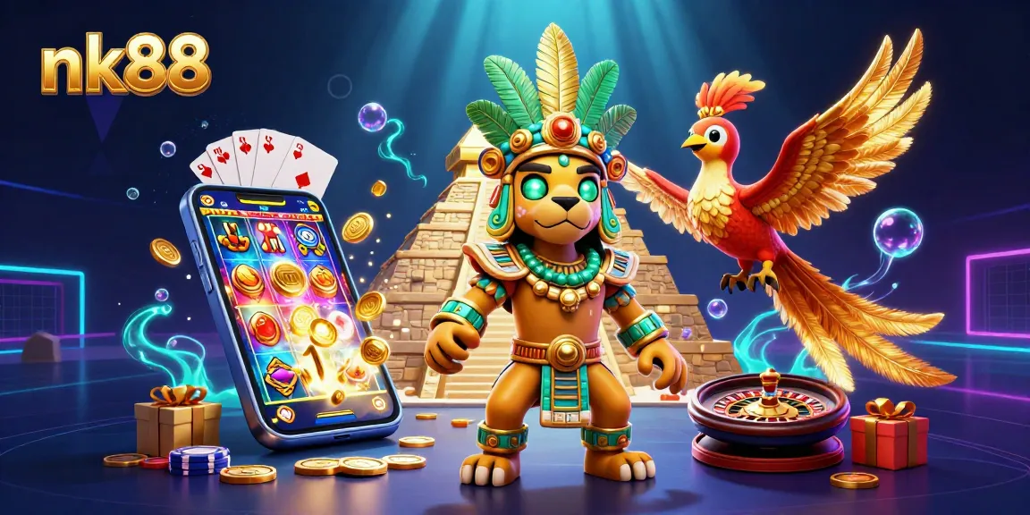 nk88 ignites excitement with vibrant slot games and dynamic casino elements in 3D art