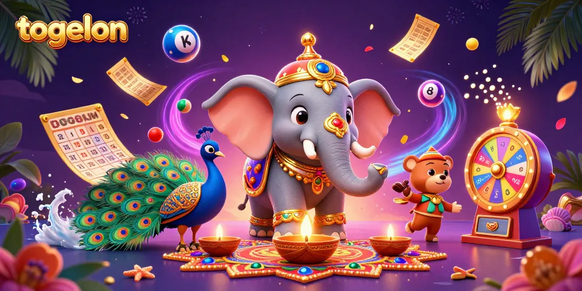 Experience the vibrant world of togelon with colorful lottery balls and festive characters!