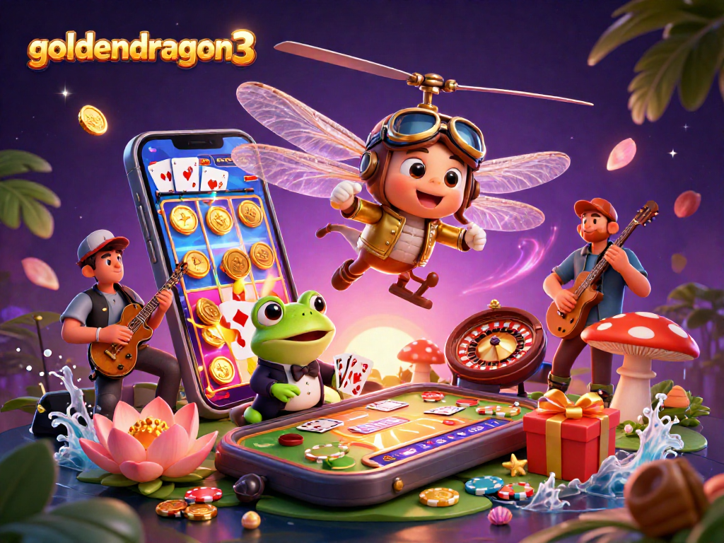 Experience goldendragon3 with captivating gameplay and vibrant visuals filled with joyful casino elements.