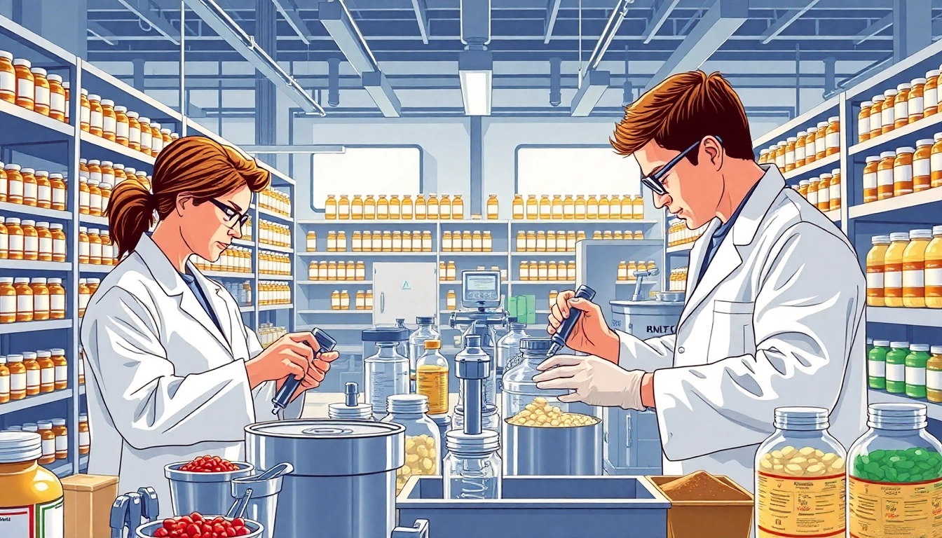 Showcasing a Private Label Supplement Manufacturer in a professional environment focusing on quality control.