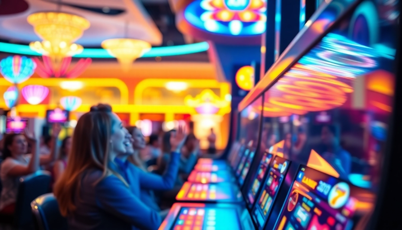 Experience excitement with VWorld2 Download APK showcased in a lively casino setting.